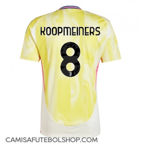 Camisa de time de futebol Juventus Teun Koopmeiners #8 Replicas 2º Equipamento 2024-25 Manga Curta